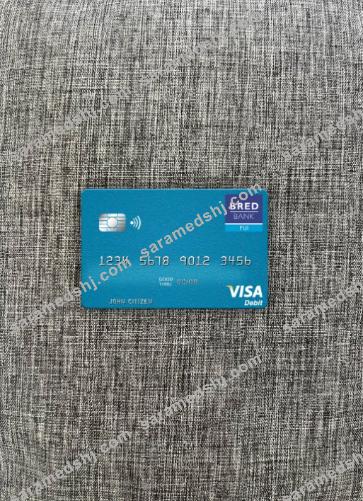 Fiji BRED Bank visa debit card photolook front